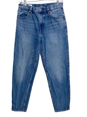 Gap Jeans Womens Size 27/4 Tall Barrel Jean High Rise 100% Cotton Pockets Blue